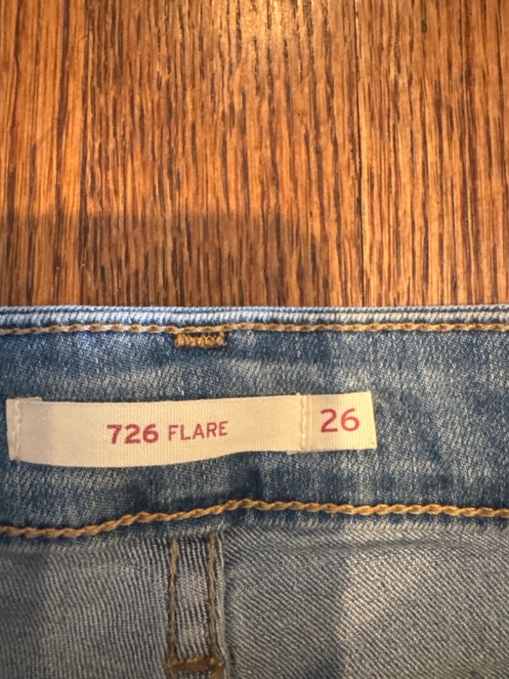 Light Blue Flared Women's Jeans - Picture 2 of 4
